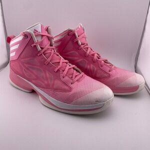 Adidas Crazy Fast Basketball Shoes Pink White Stripes Size 11.5 Sneakers‎ READ